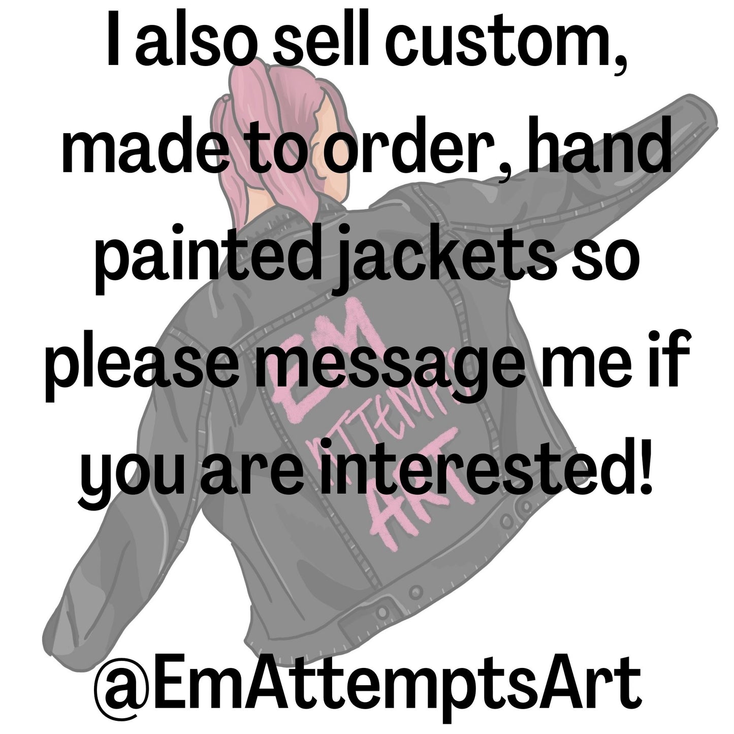 Koi Fish Jacket, Custom Denim Jacket