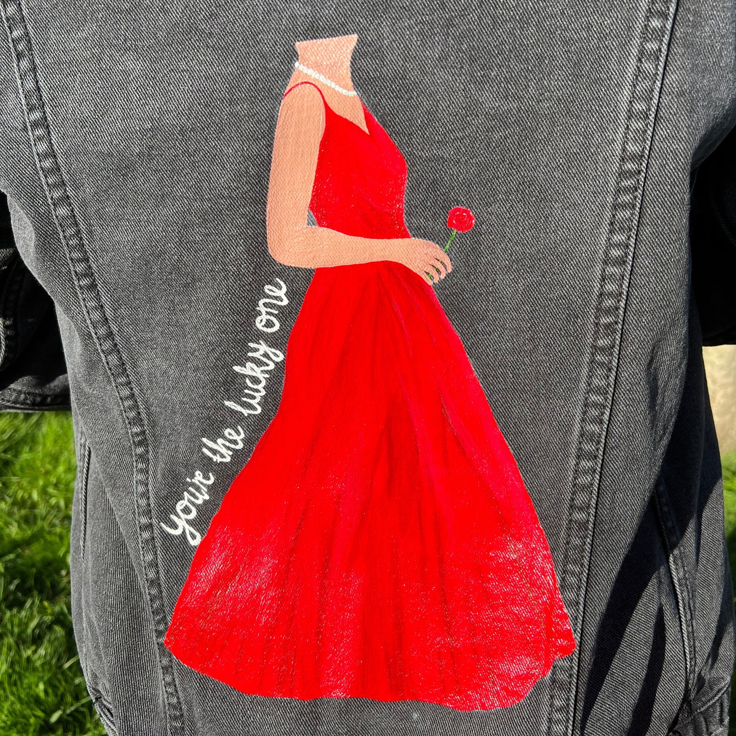 The Lucky One Jacket, Custom Denim Jacket