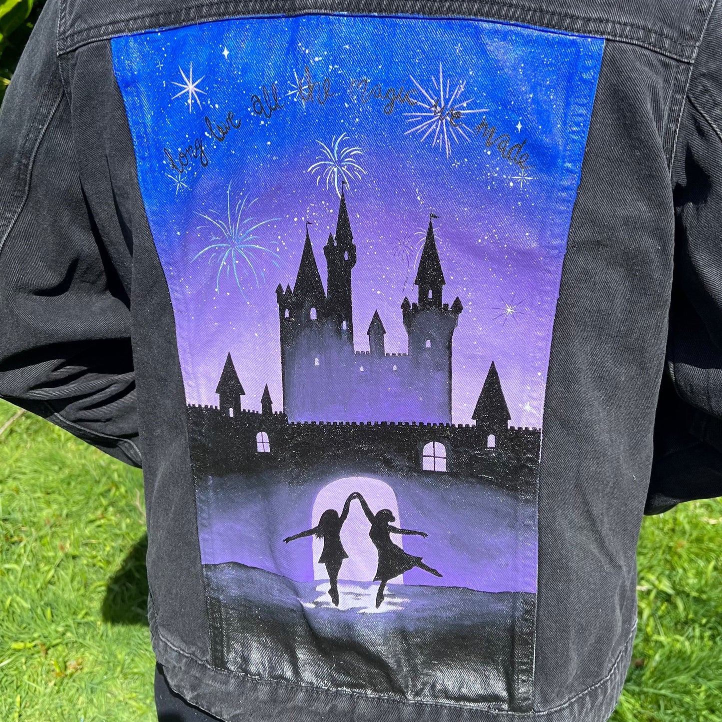 Long Live Jacket, Castle Custom Denim Jacket