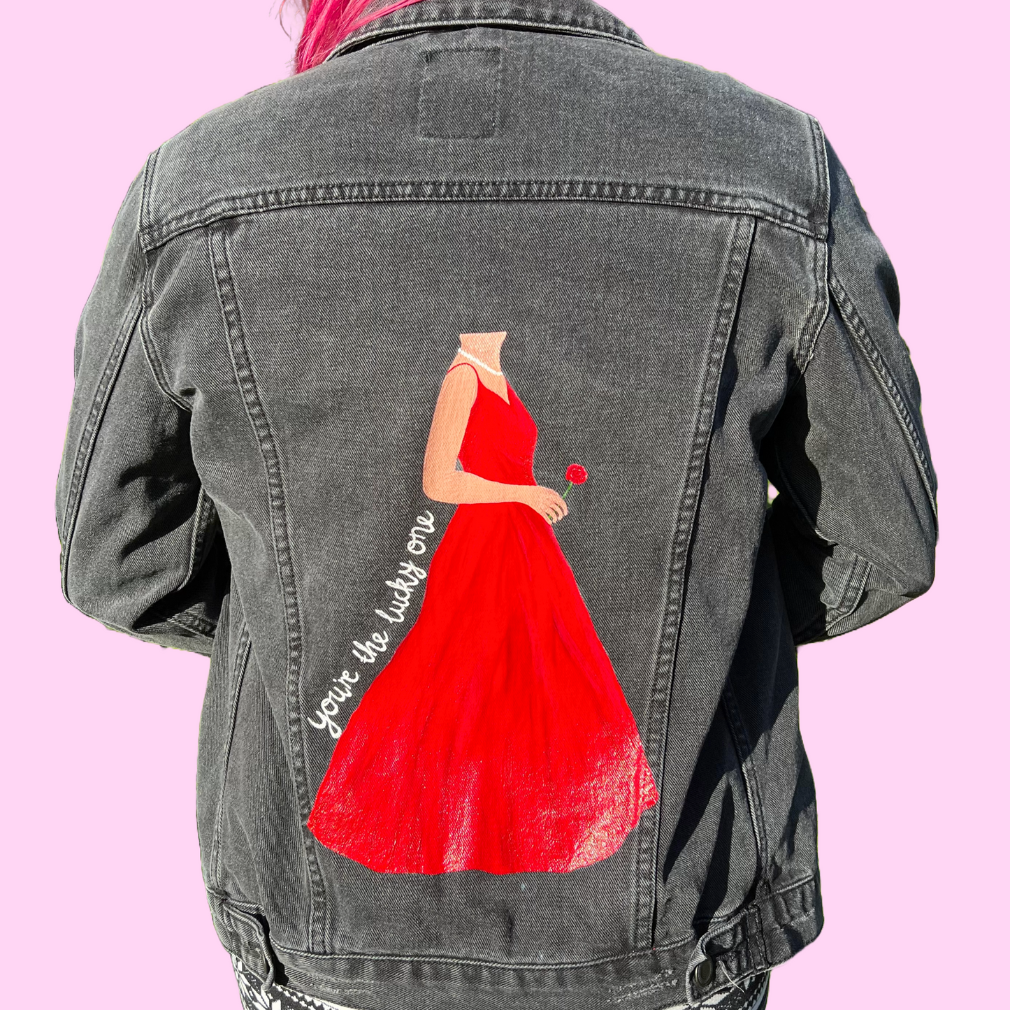 The Lucky One Jacket, Custom Denim Jacket