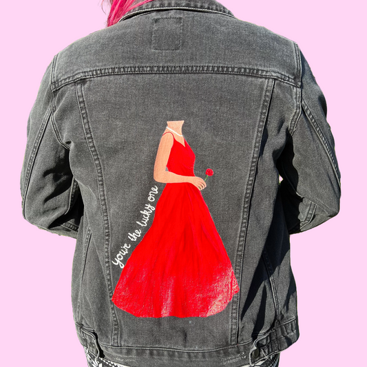 The Lucky One Jacket, Custom Denim Jacket