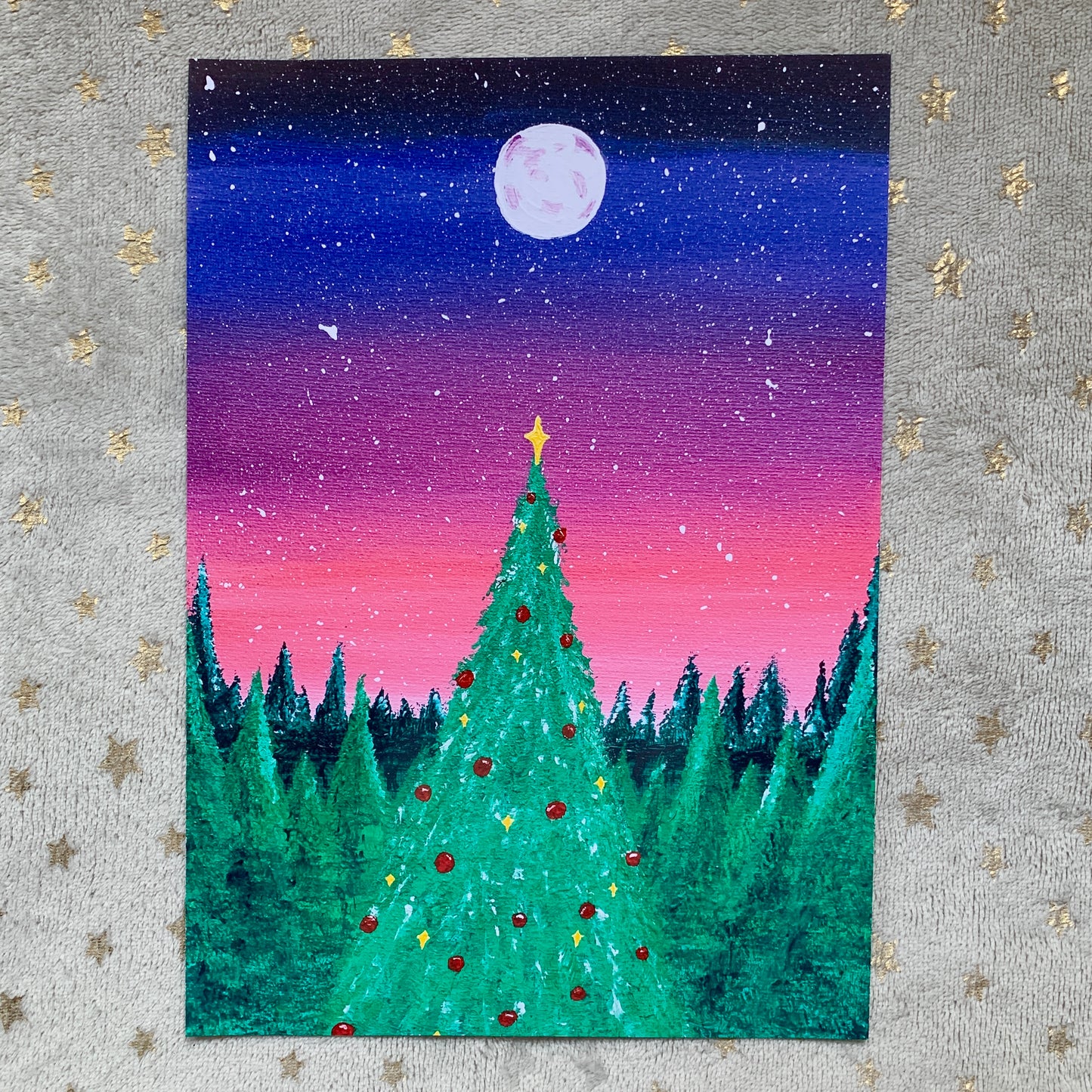 Christmas Tree Art Print, Digital Download