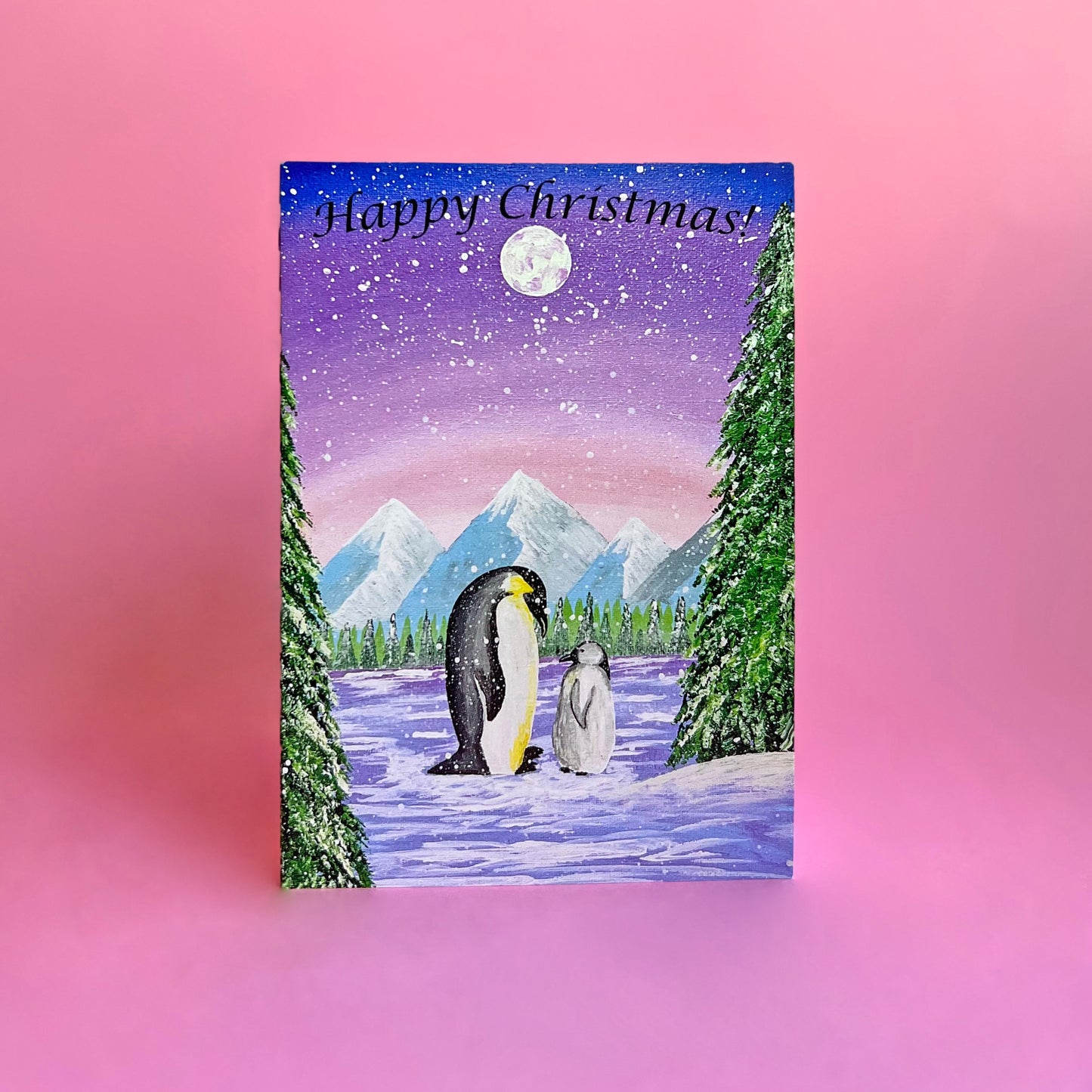 Christmas Card Pack, Acrylic Painting Christmas Cards Set