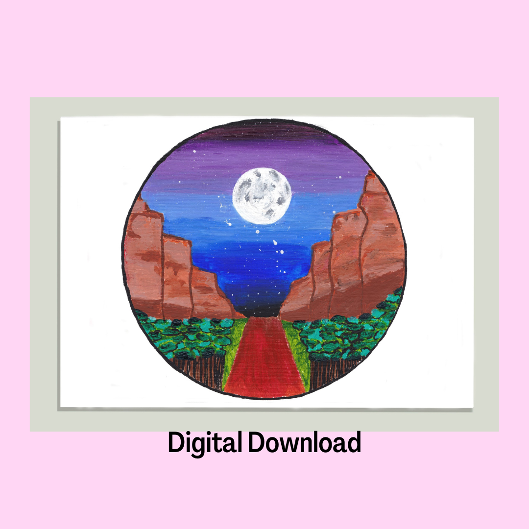 Canyon Art Print, Digital Download