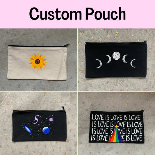 Custom Make Up Bag/Pencil Case, Personalised Pouch