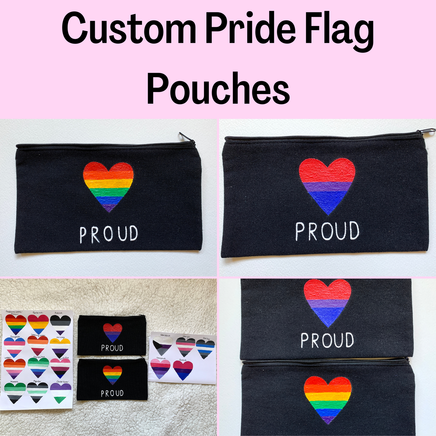 LGBTQ+ Pride Flag Make Up Bag/Pencil Case
