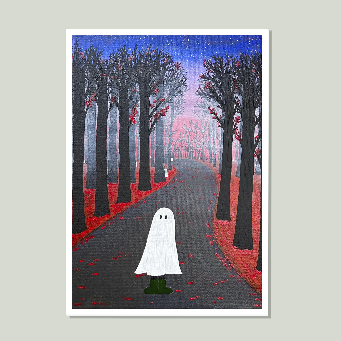 Halloween Ghost Art Print, Digital Download