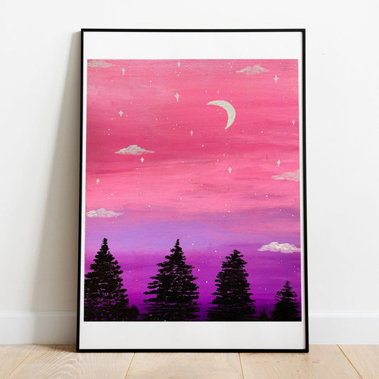 Pink Sunset Art Print