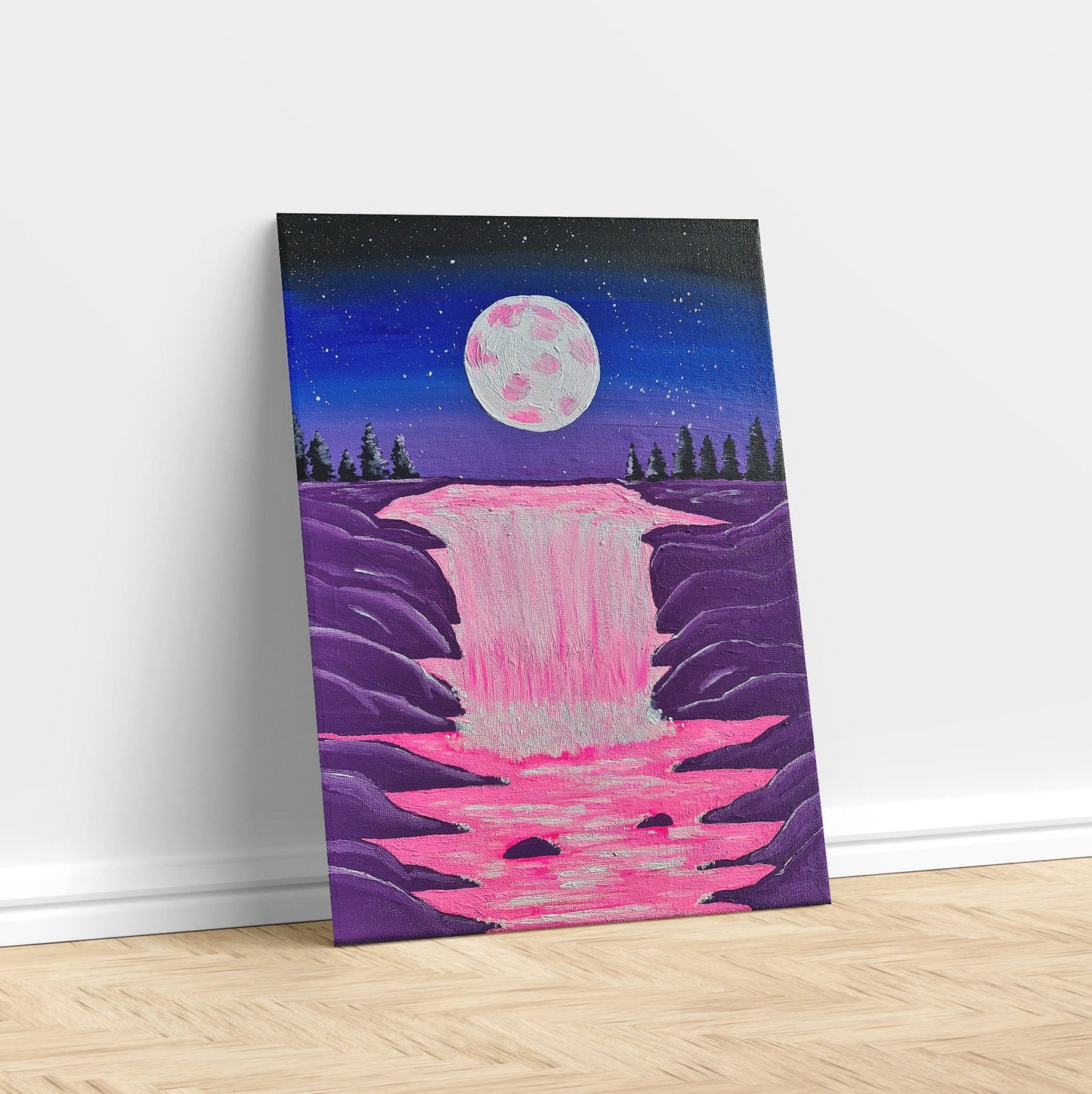Pink Waterfall Wall Art