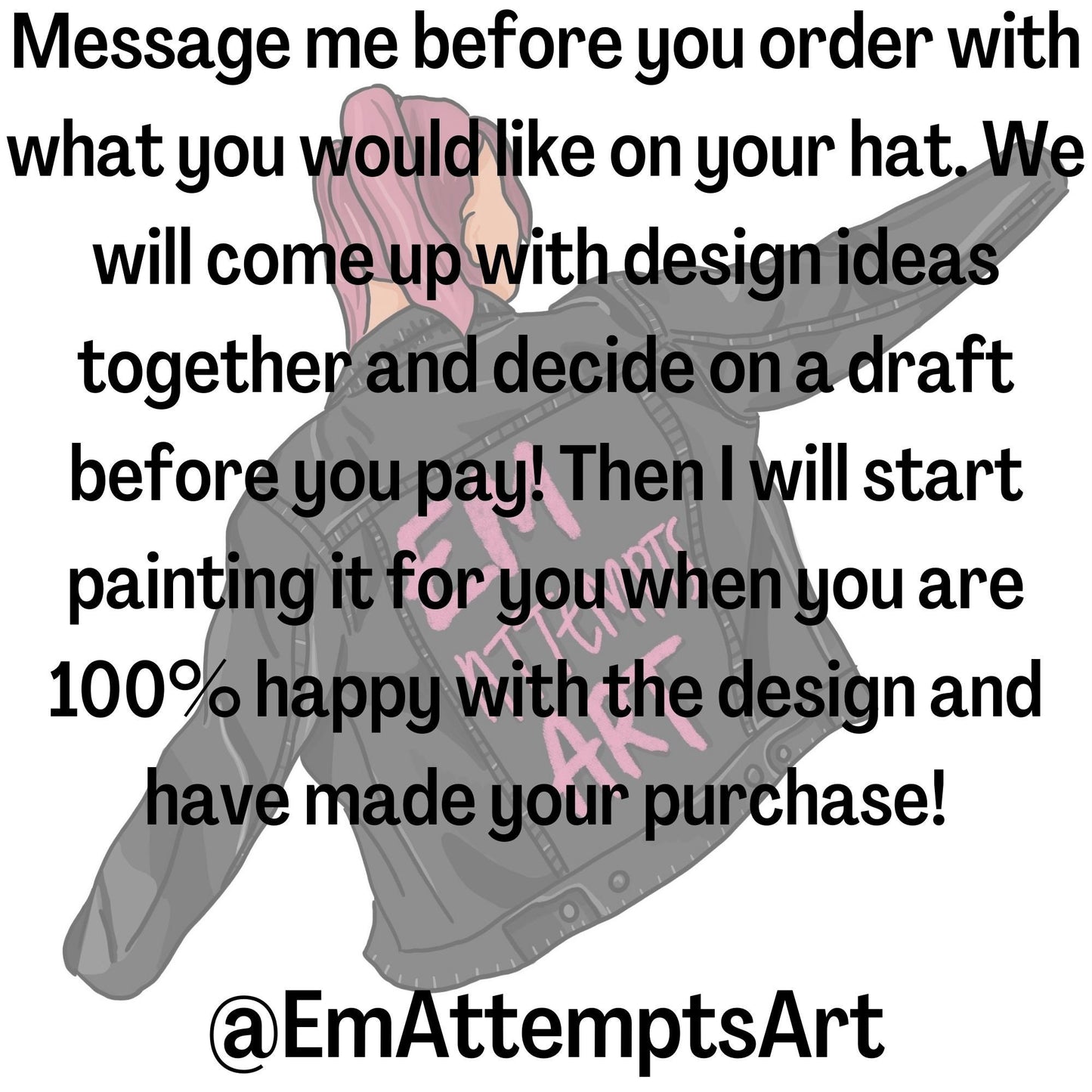 Custom Painted Baseball Caps