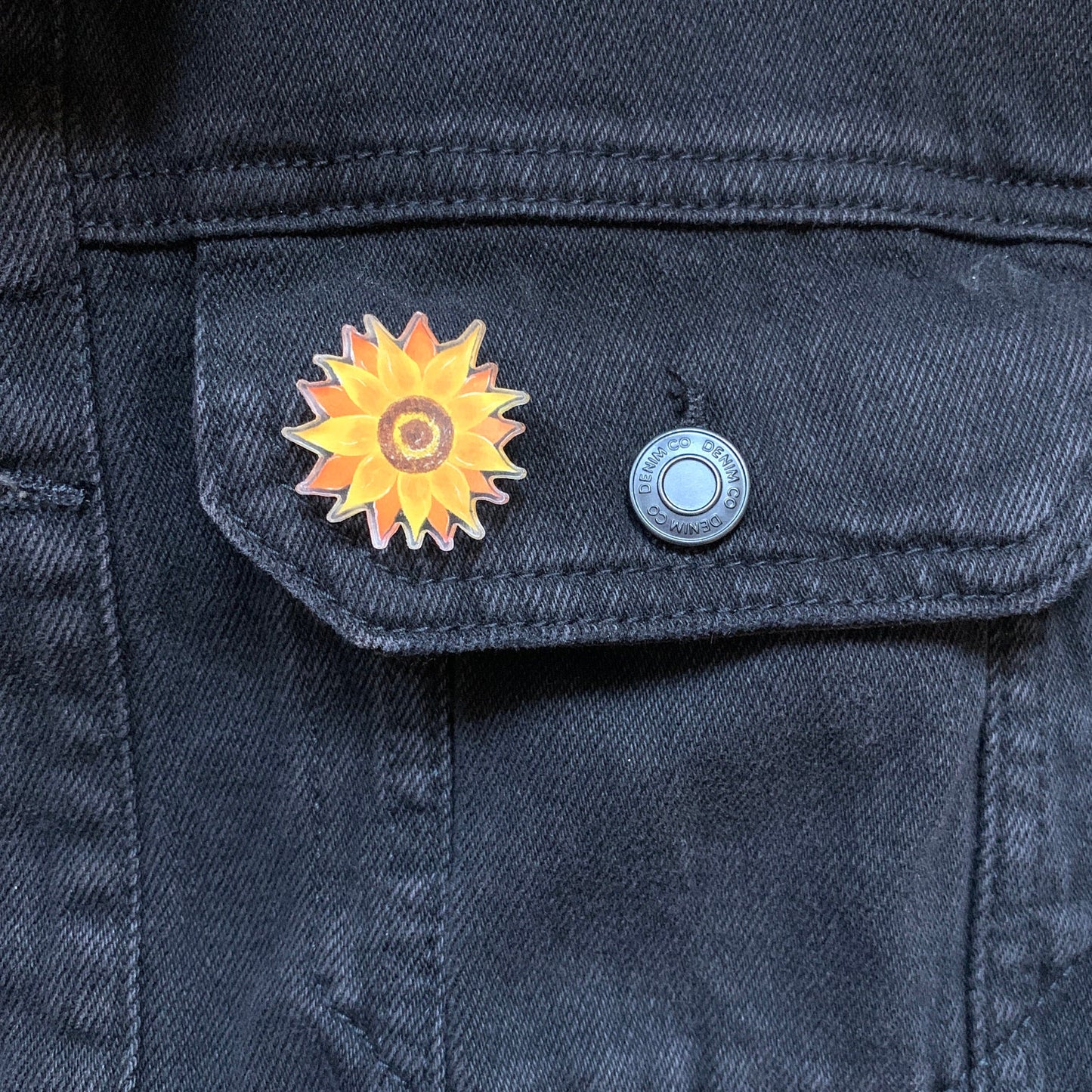 Sunflower Pin Badge