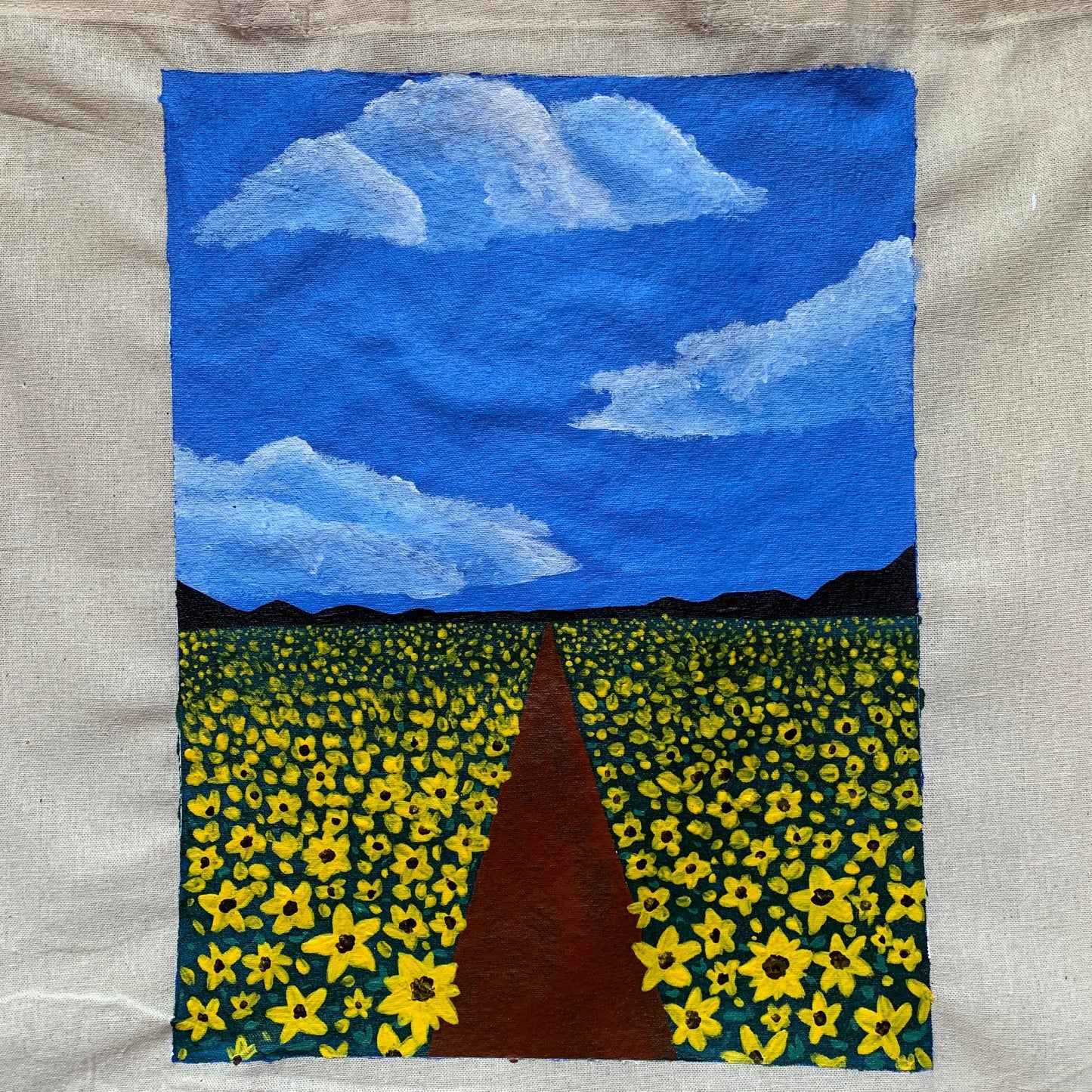 Sunflower Field Tote Bag