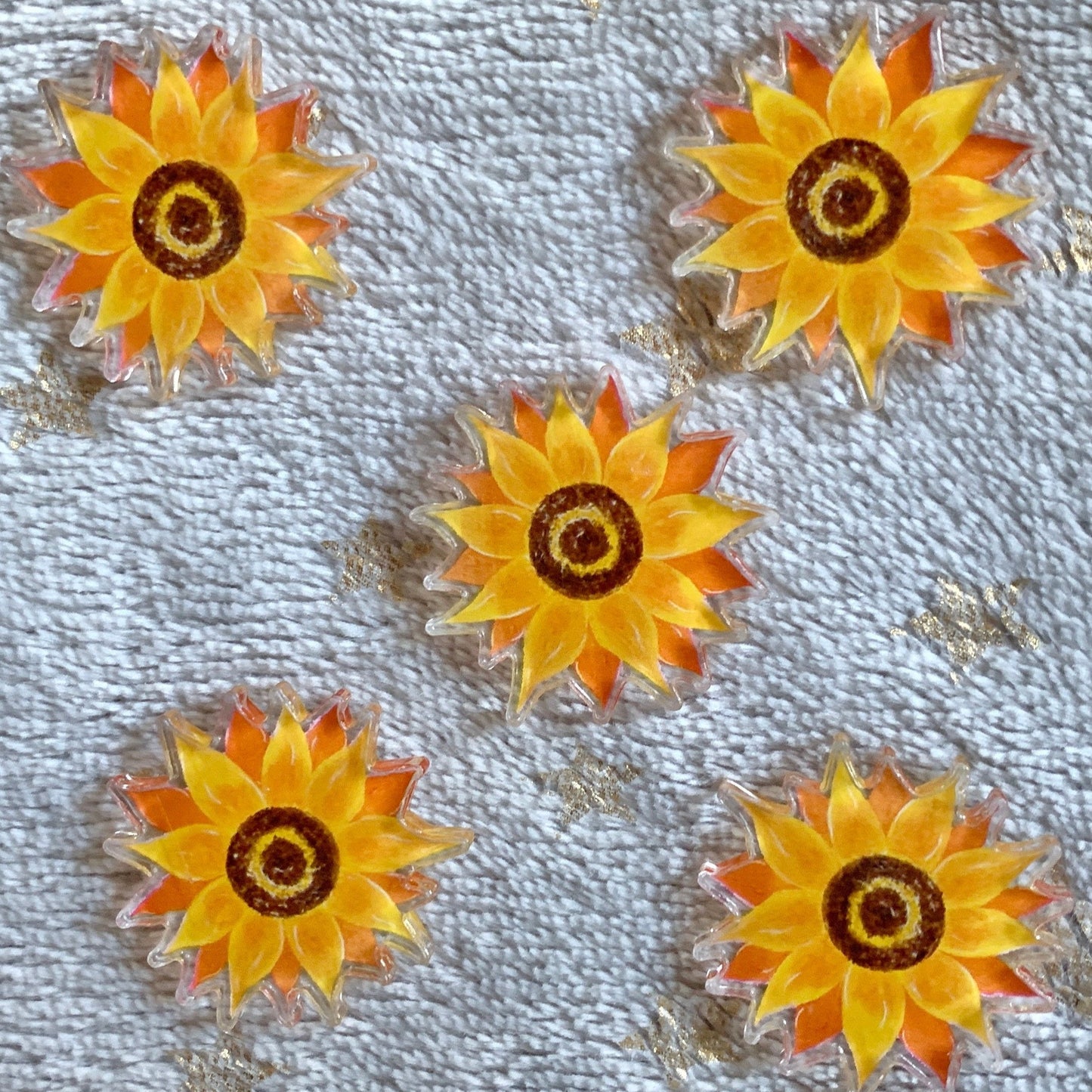 Sunflower Pin Badge