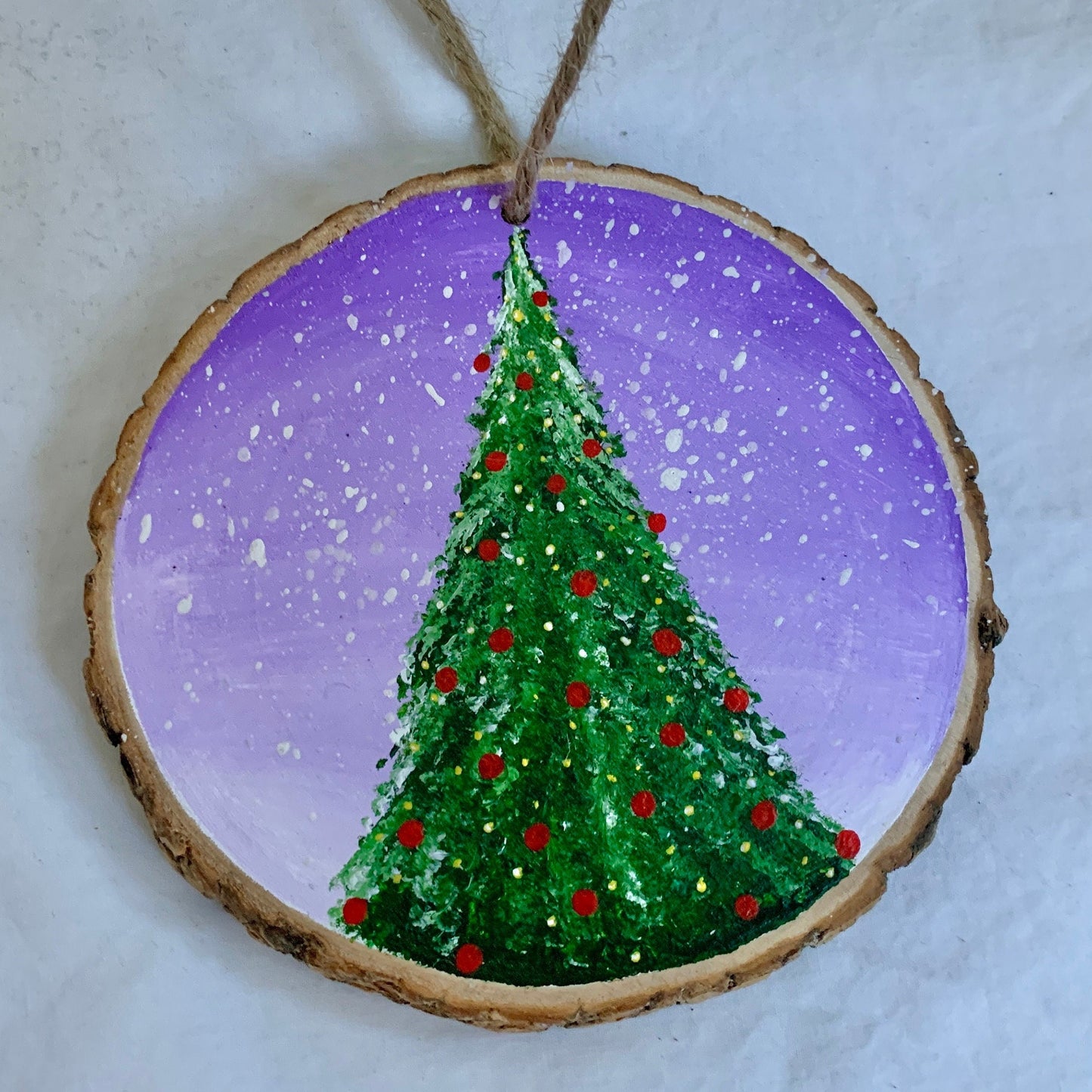 Christmas Tree Decoration Set, Christmas Hanging Wooden Slice