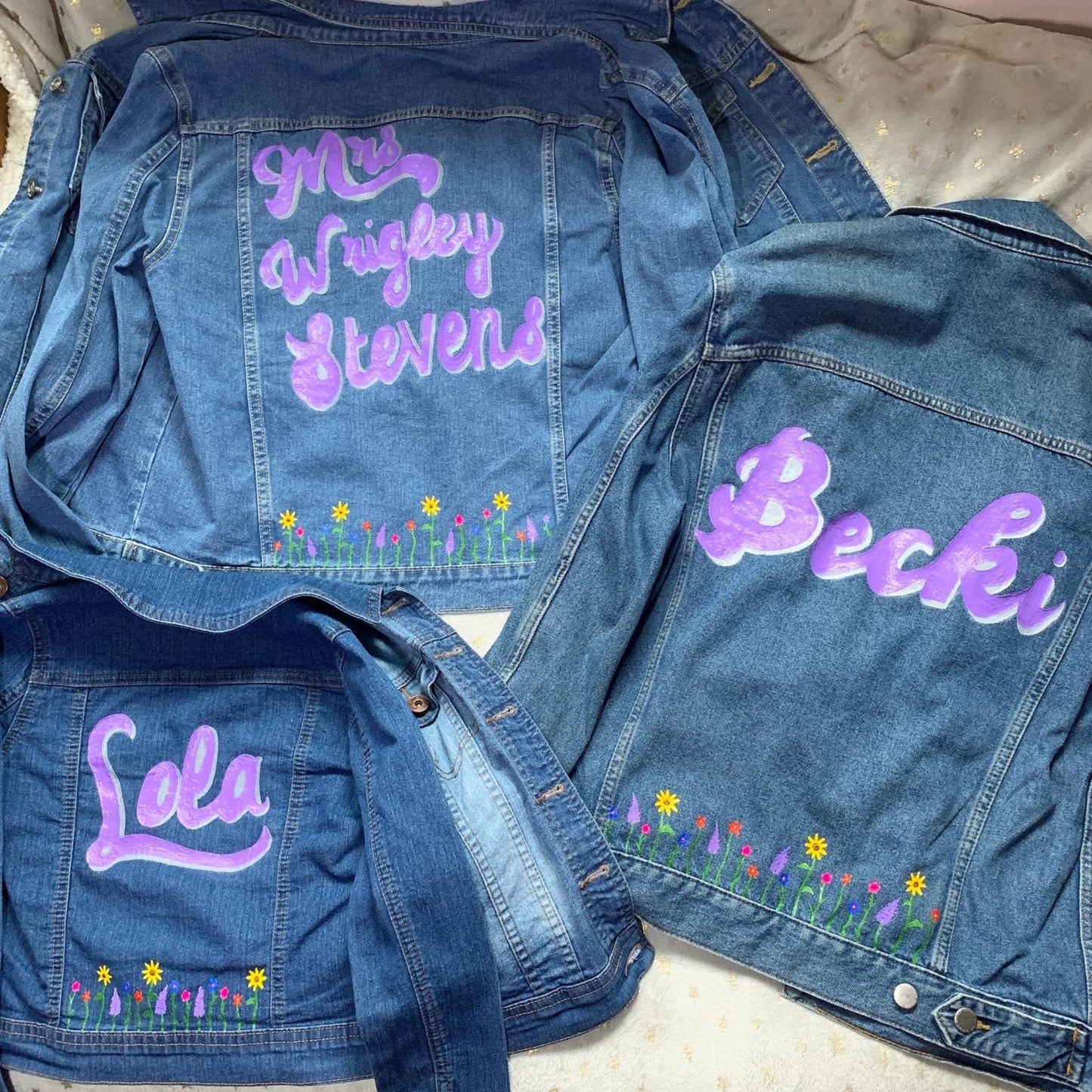 Custom Wedding Jacket, Painted Bridal Jackets