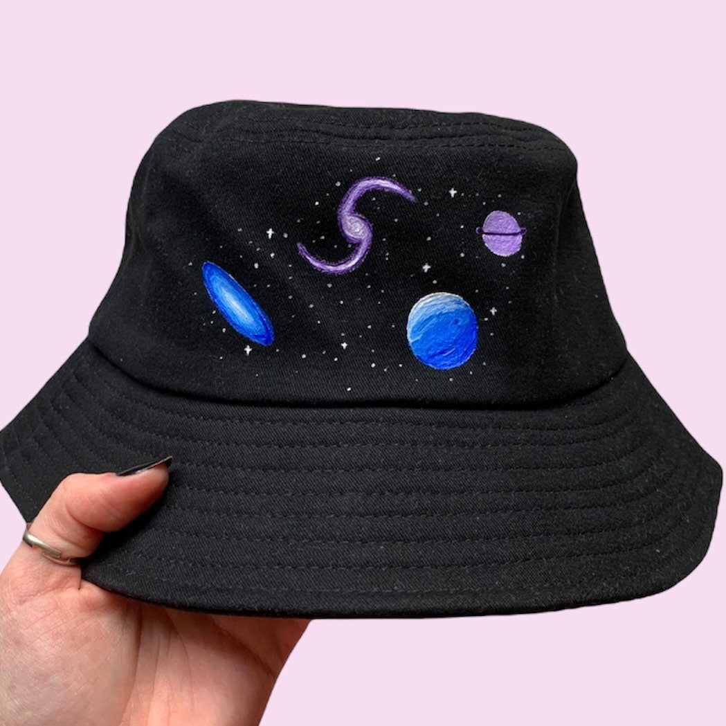 Galaxy & Planets Bucket Hat