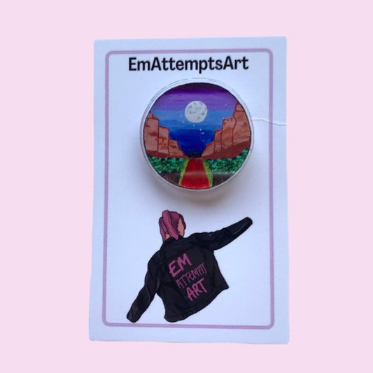 Canyon Pin Badge