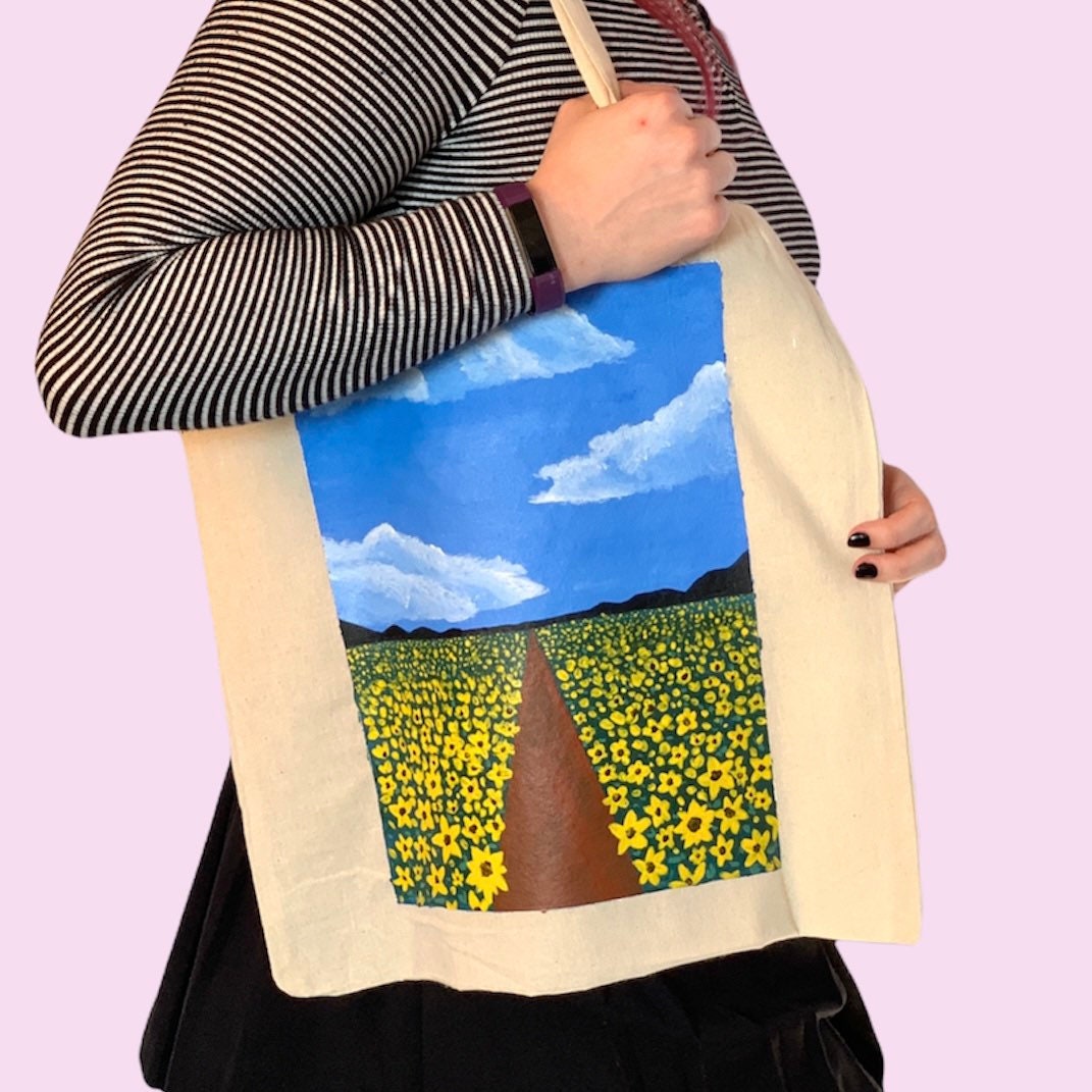 Sunflower Field Tote Bag