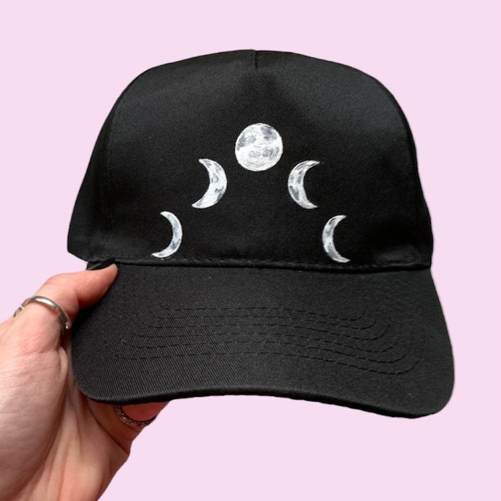 Custom Moon Cap, Moon Phases Hat