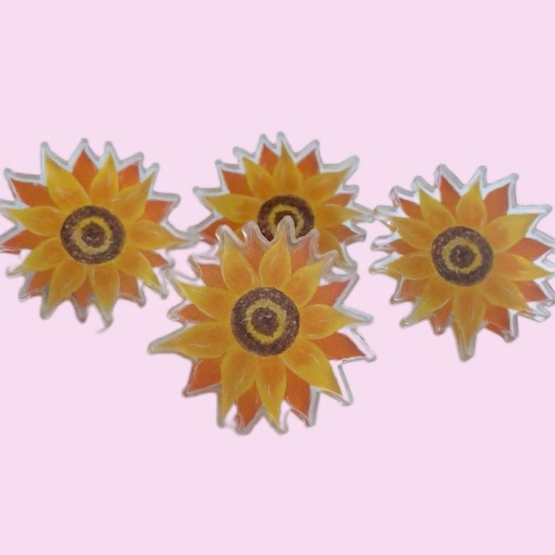 Sunflower Pin Badge
