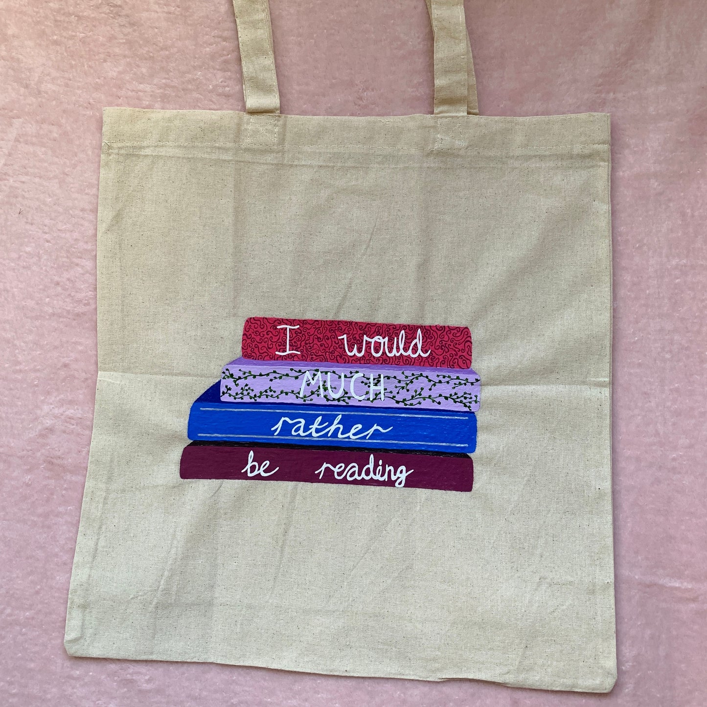 Bookish Tote Bag, I'd Much Rather Be Reading Book Bag