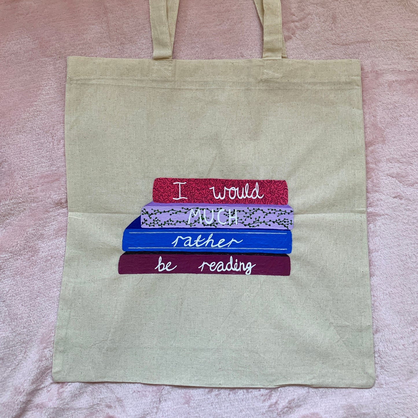 Bookish Tote Bag, I'd Much Rather Be Reading Book Bag