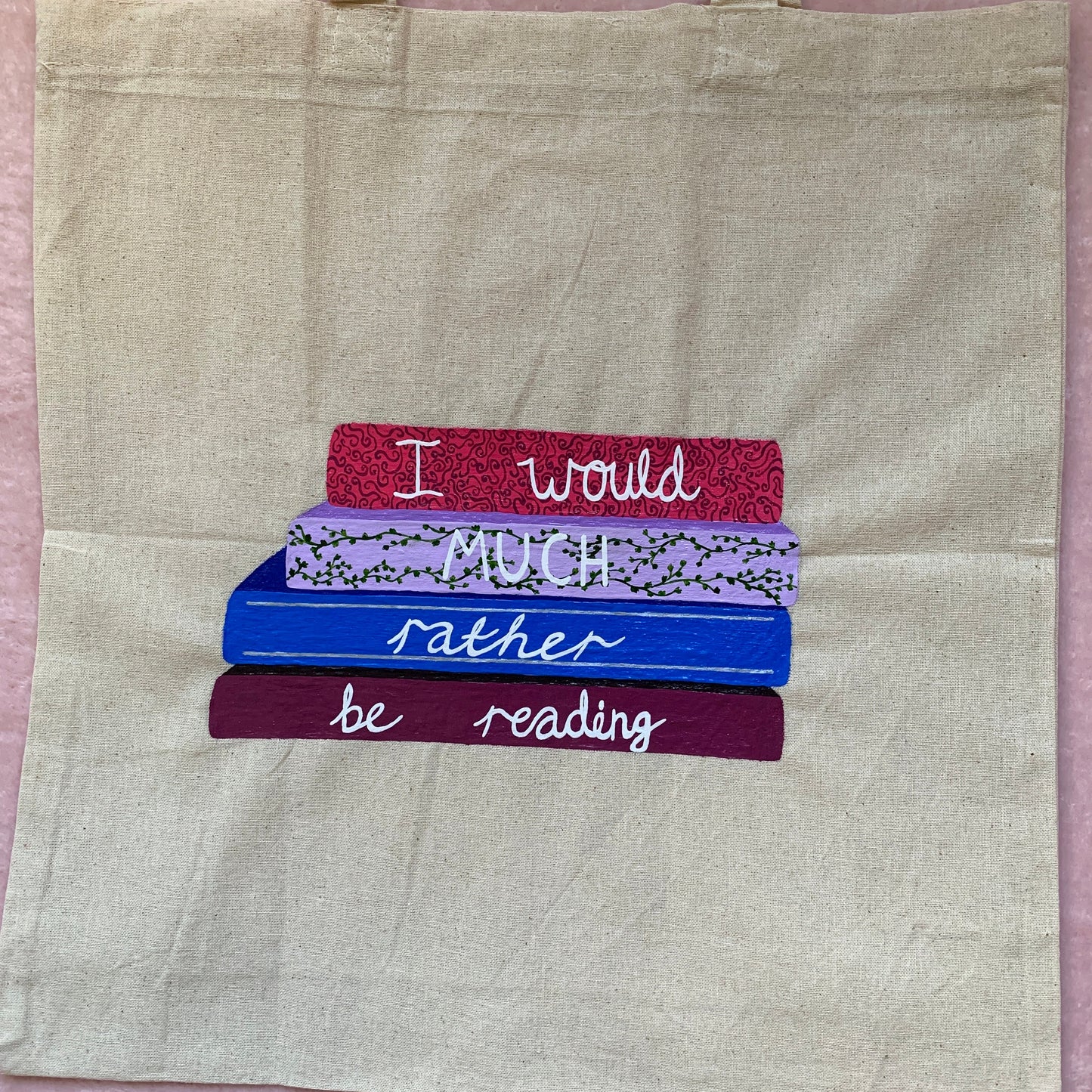 Bookish Tote Bag, I'd Much Rather Be Reading Book Bag