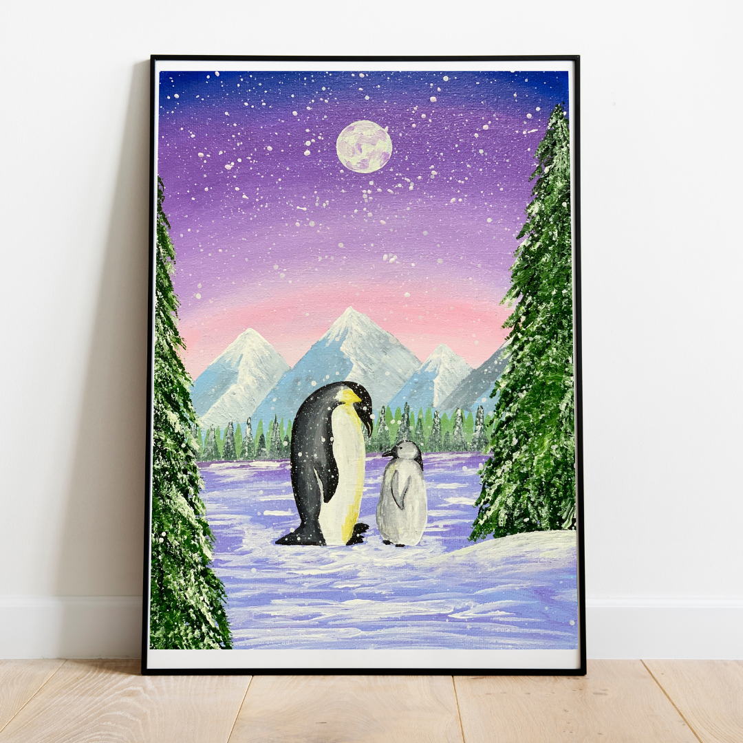 Penguins Art Print, Digital Download