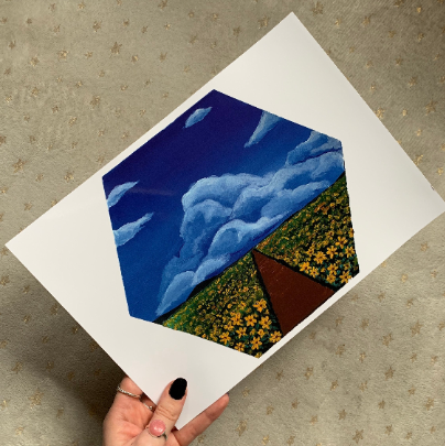 Sunflower Field Art Print, Digital Download