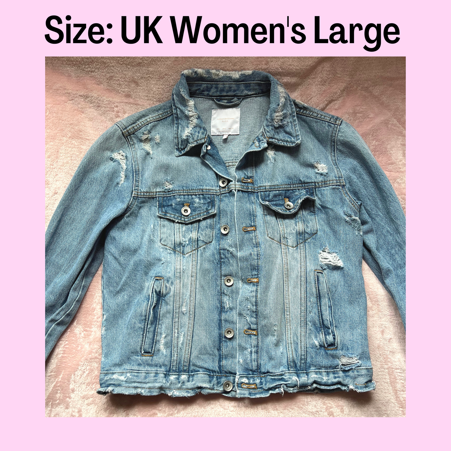 Vinyl Music Inspired Custom Denim Jacket