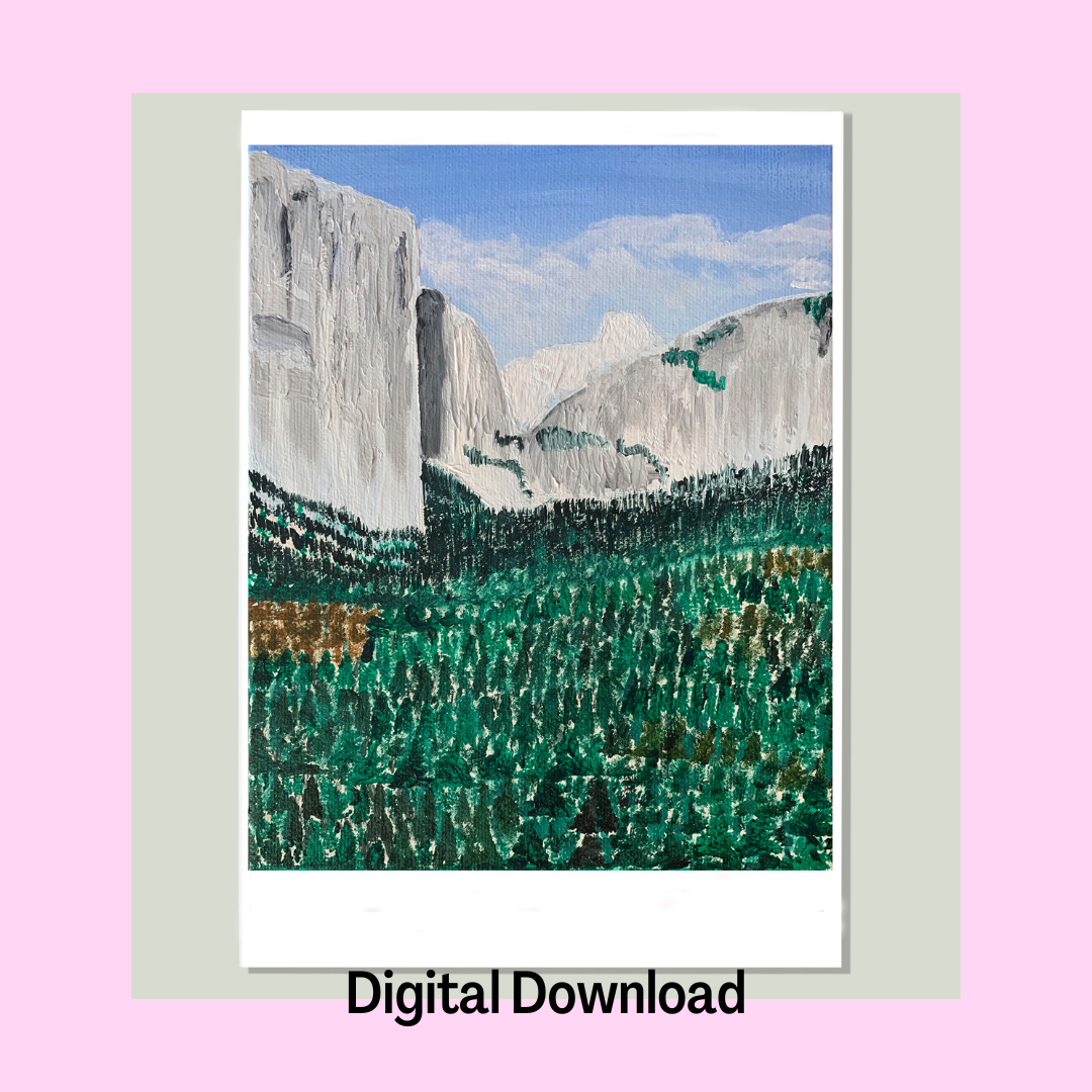 Yosemite Art Print, Digital Download