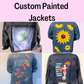 Custom Painted Denim Jacket, Personalised Jackets