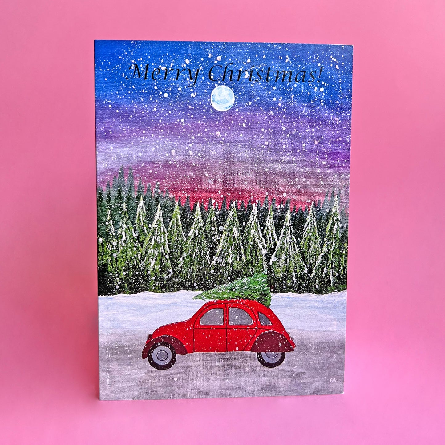 Christmas Card Pack, 2022 Designs, Acrylic Painting Christmas Cards Set