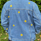 Mini Sunflowers Jacket, Custom Denim Jacket