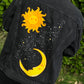 Sun and Moon Jacket, Custom Denim Jacket