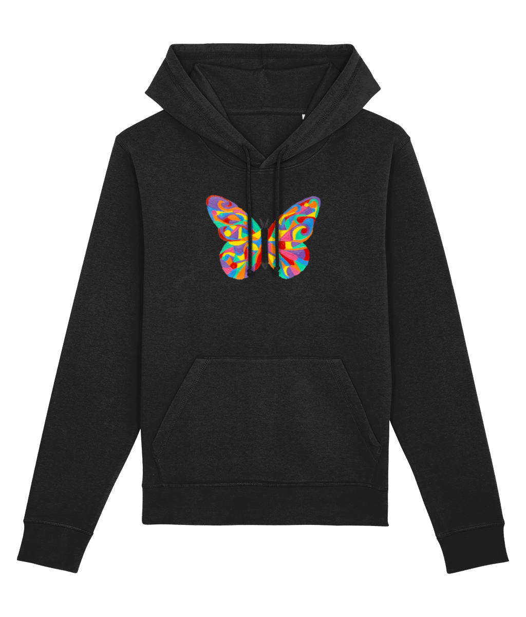 Grey butterfly hoodie hot sale