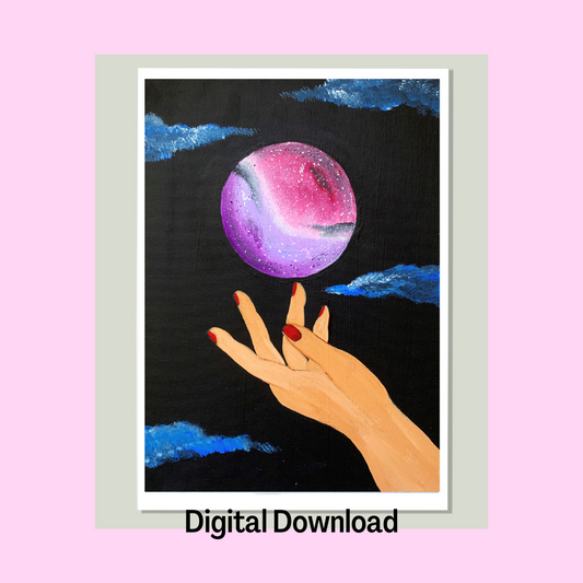 Galaxy Magic Art Print, Digital Download