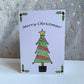 Christmas Tree Card, Watercolour Christmas Card
