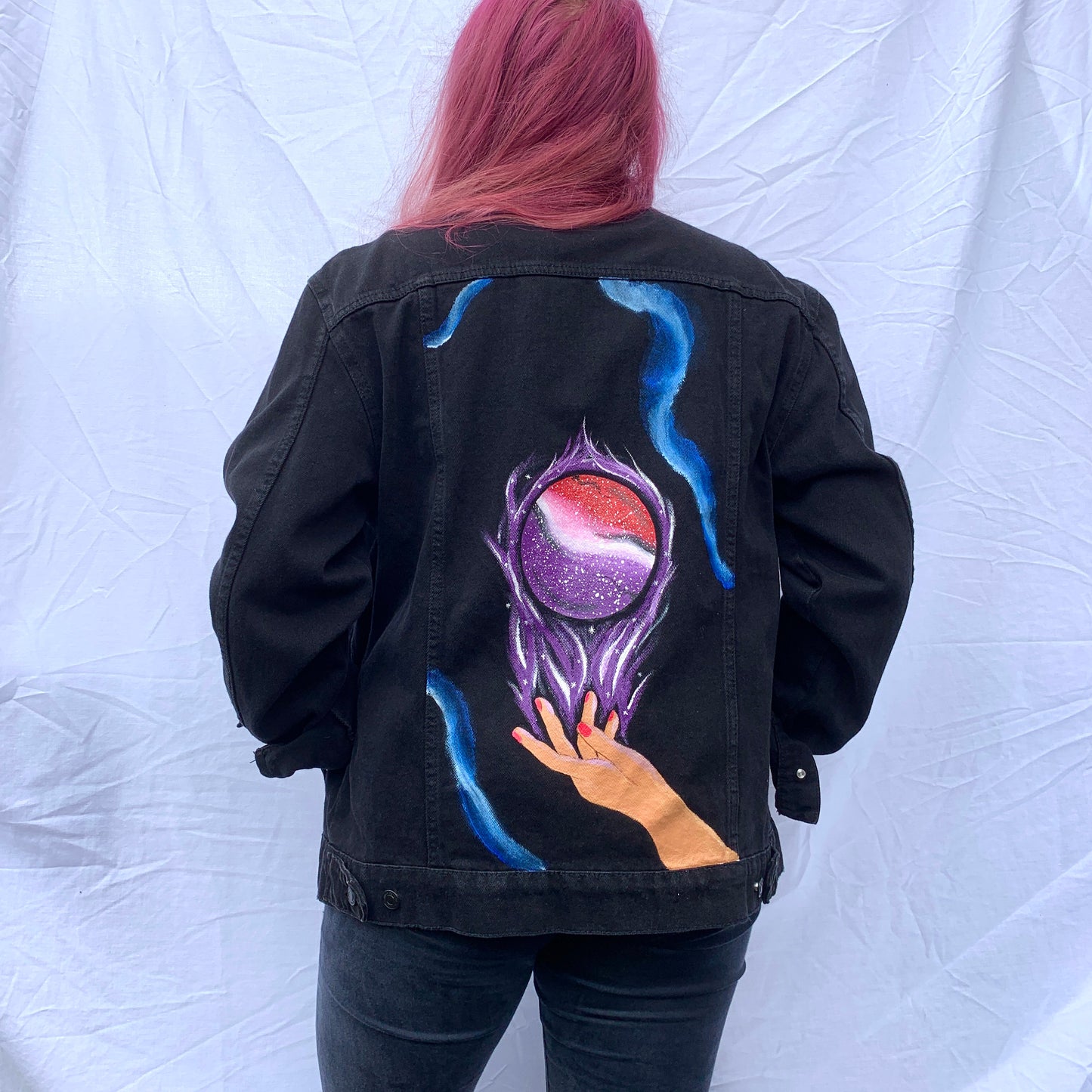 Custom Painted Denim Jacket, Personalised Jackets