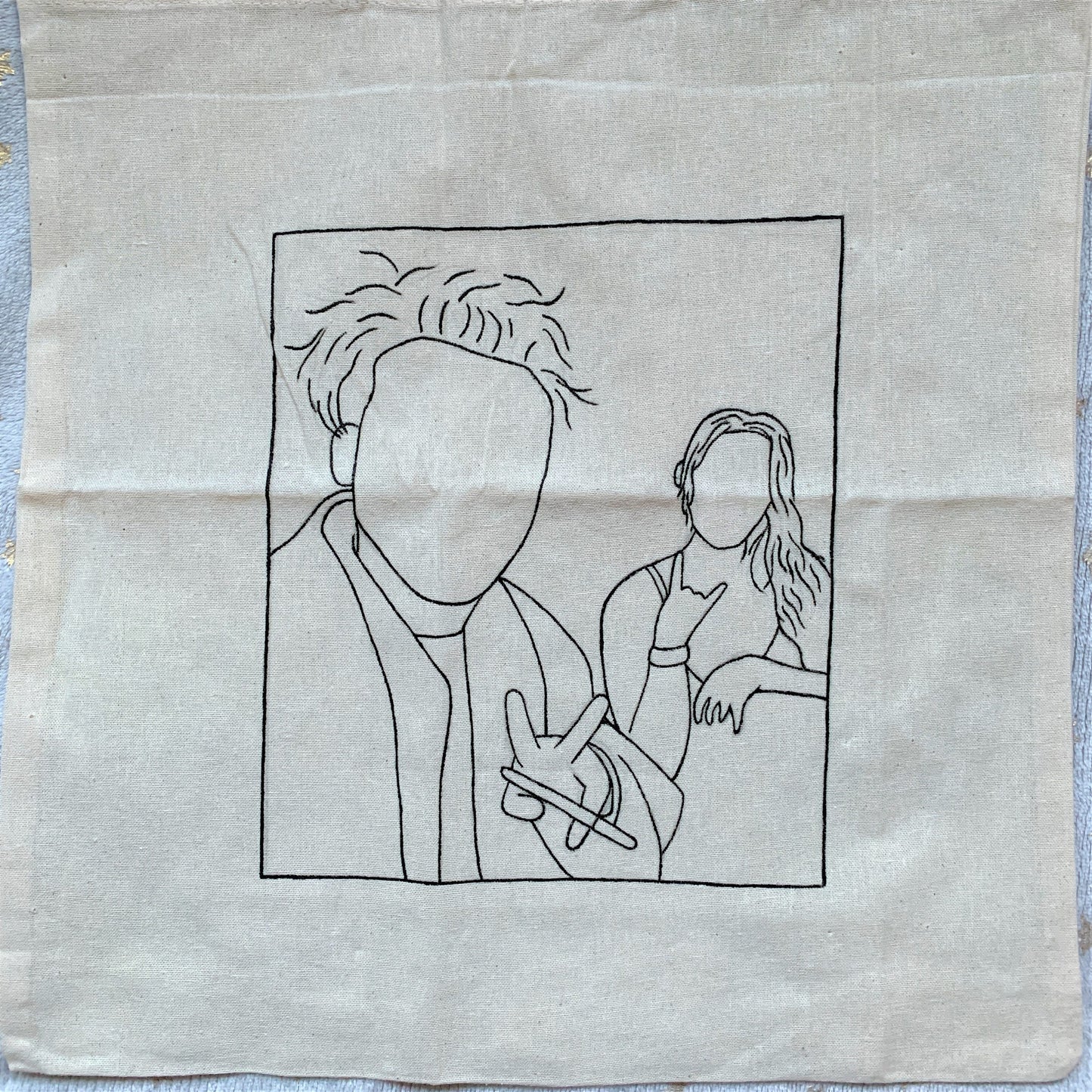 Custom Portrait Tote Bag