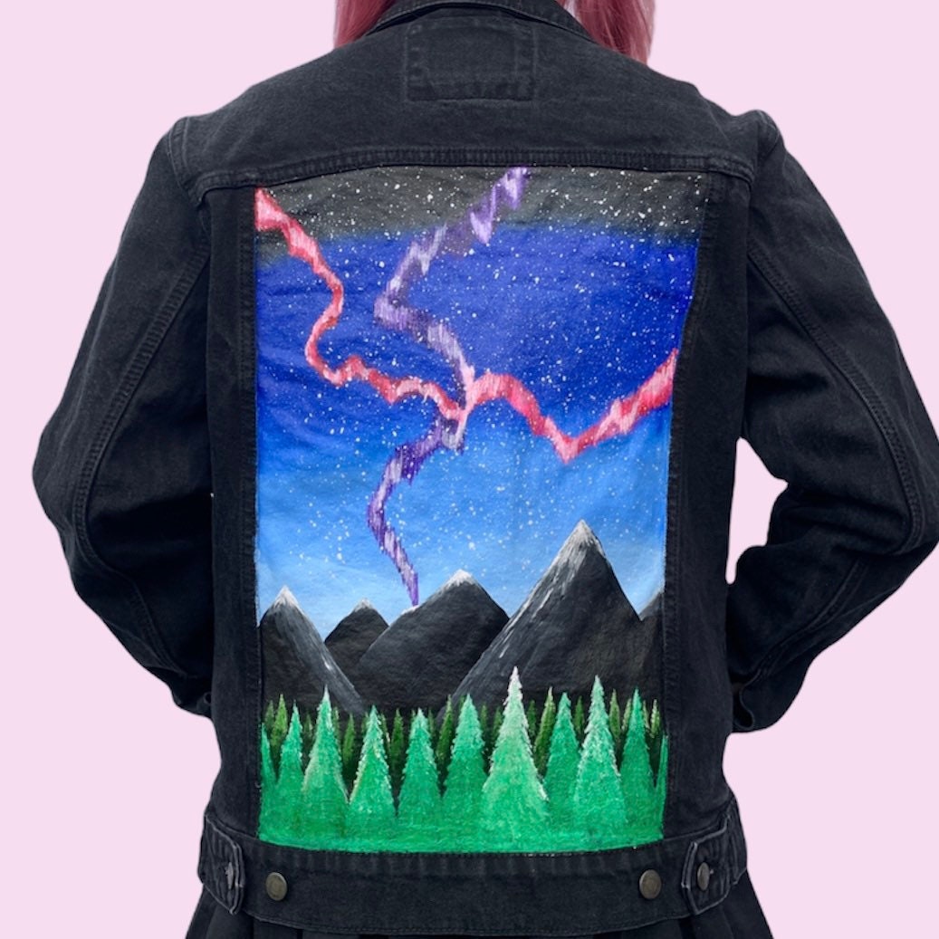 Custom painting denim jacket