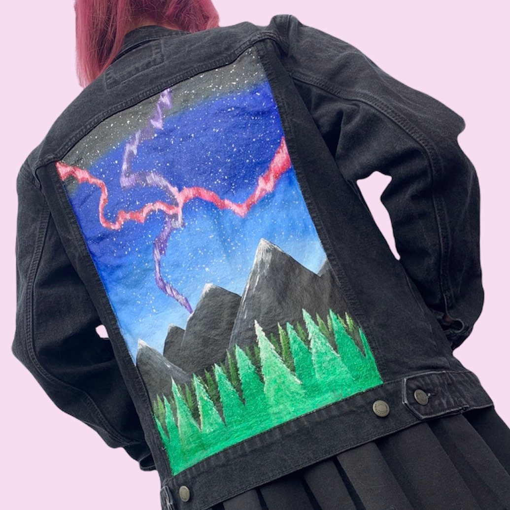 Northern Lights Custom Denim Jacket