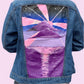 Purple Sunset Custom Denim Jacket