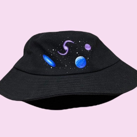 Galaxy & Planets Bucket Hat