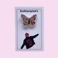 Butterfly Pin Badge, Rainbow Badge