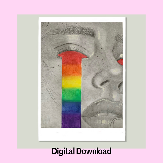 LGBTQ+ Art Print, Digital Download